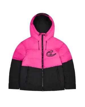 Hyperdrive Hooded Puffer - Black/Pink