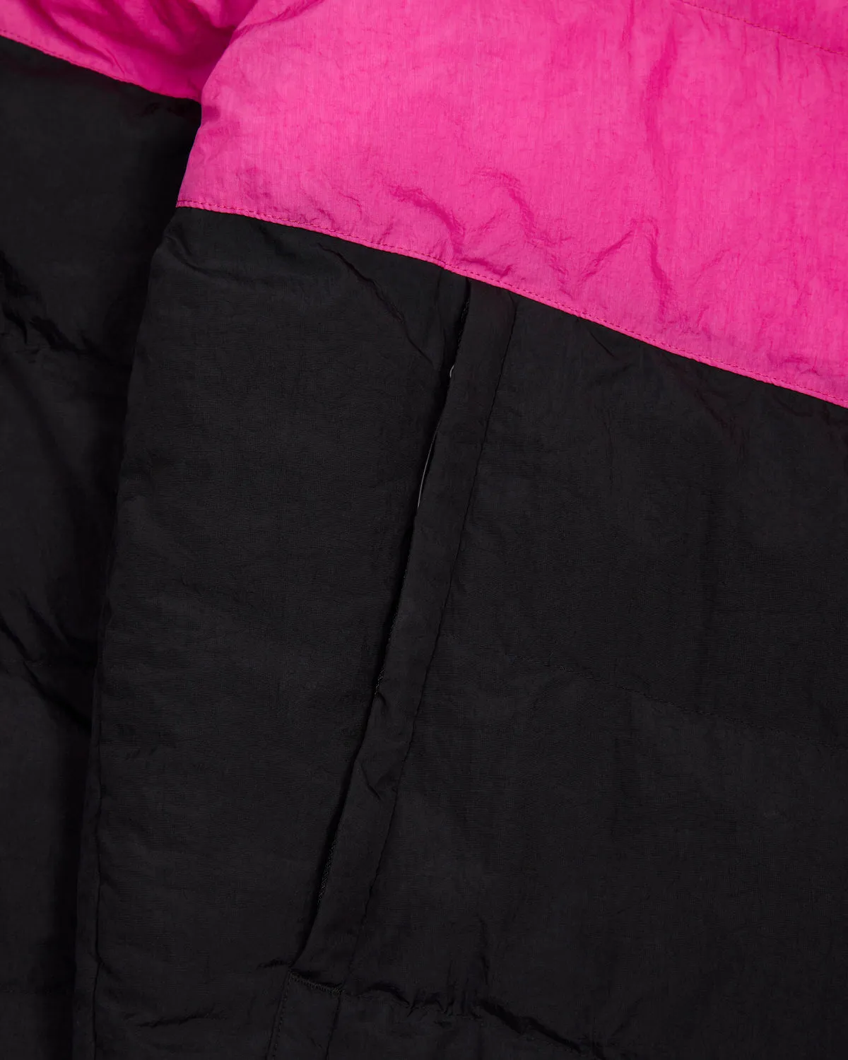 Hyperdrive Hooded Puffer - Black/Pink