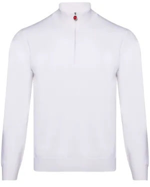 Ivory Cashmere Quarter Zip