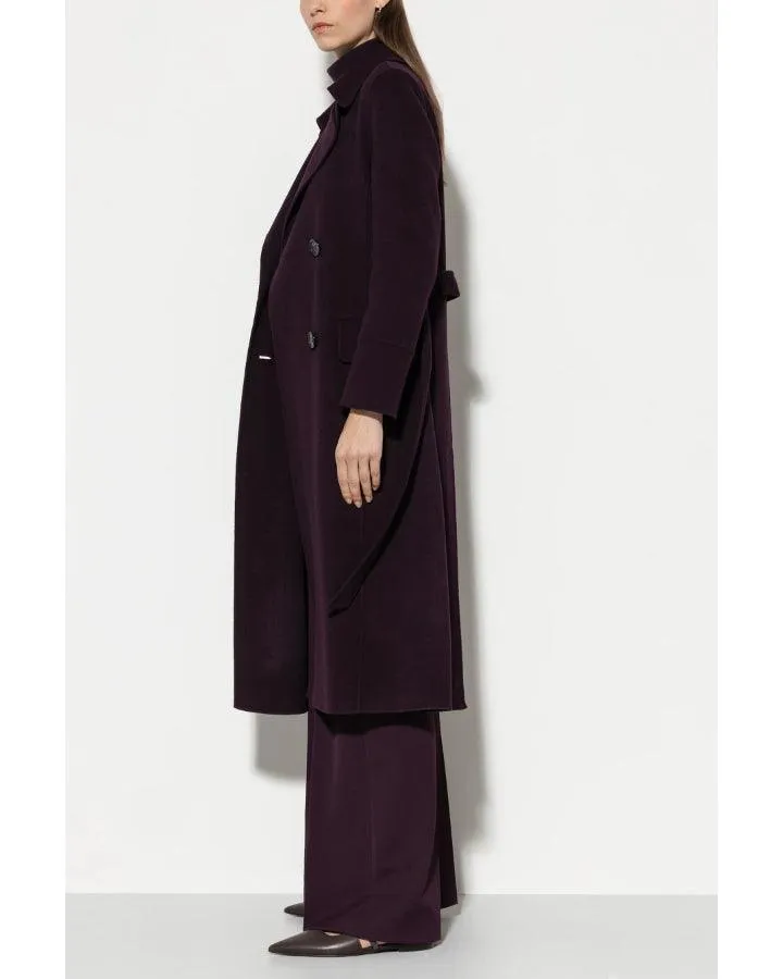 Luisa Cerano Double Face Wool Trench Coat