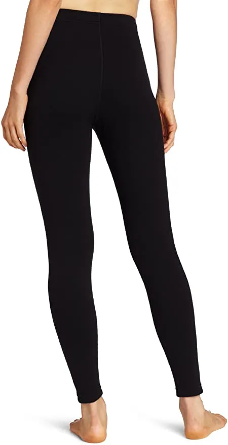New Champion Duofold Women's Heavy Weight Double Layer Thermal Leggings, Black, Sz S!