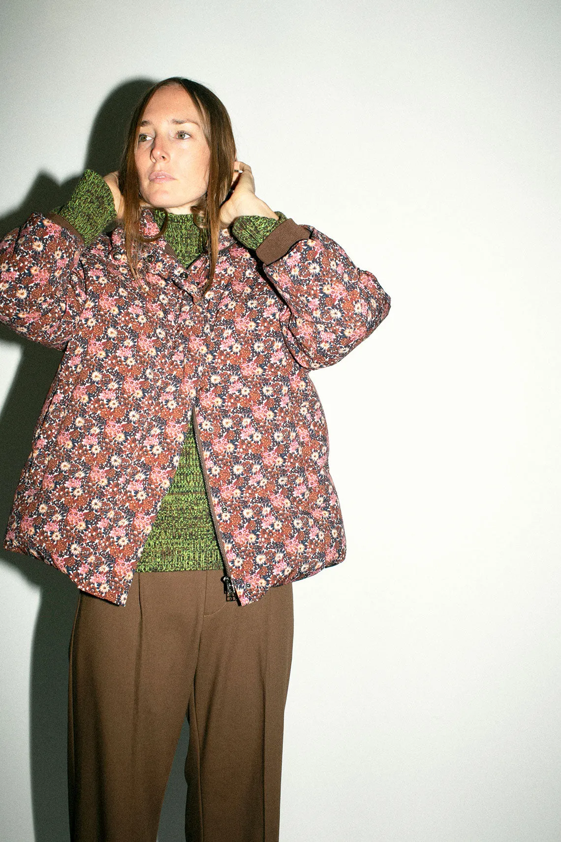Pink Floral Eastern Puffer