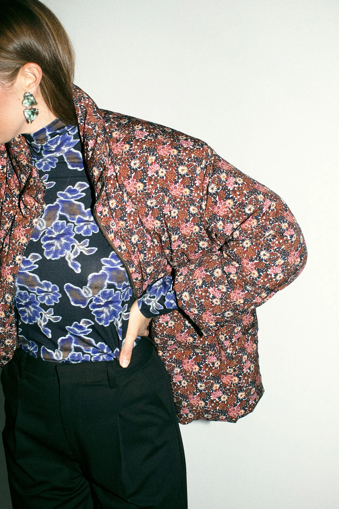 Pink Floral Eastern Puffer