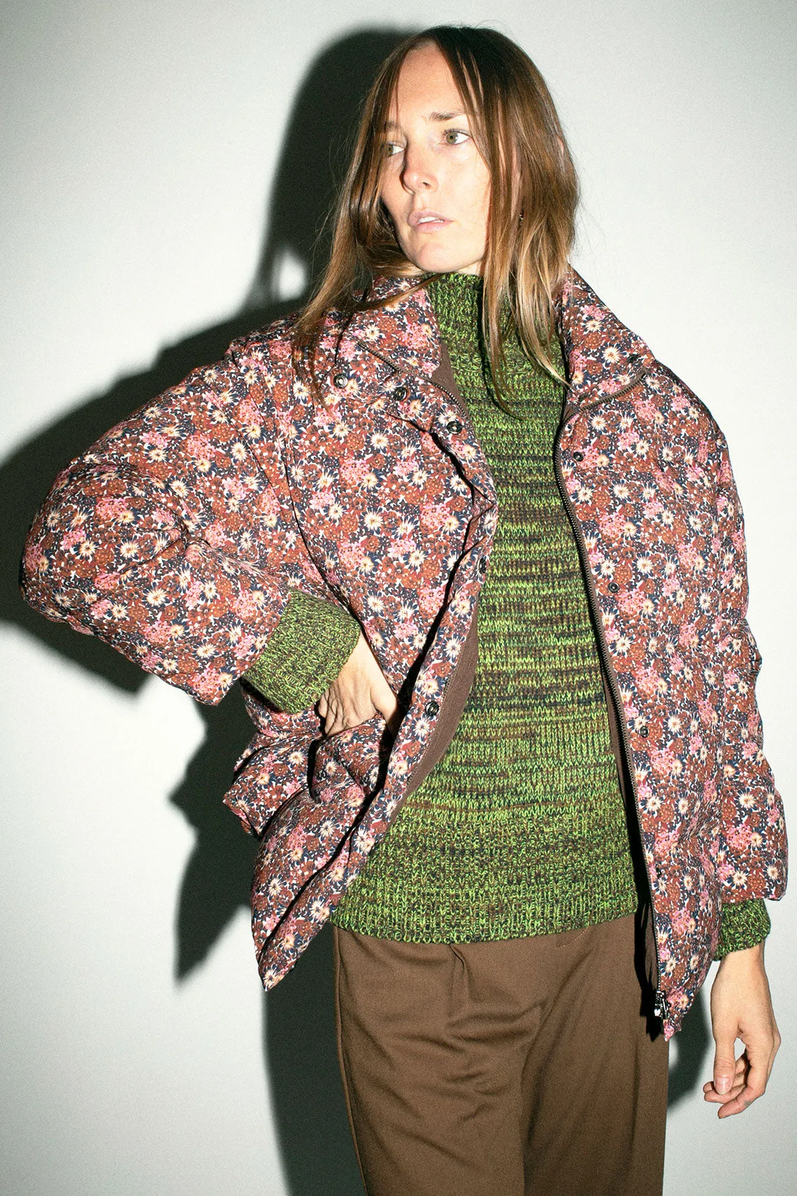 Pink Floral Eastern Puffer