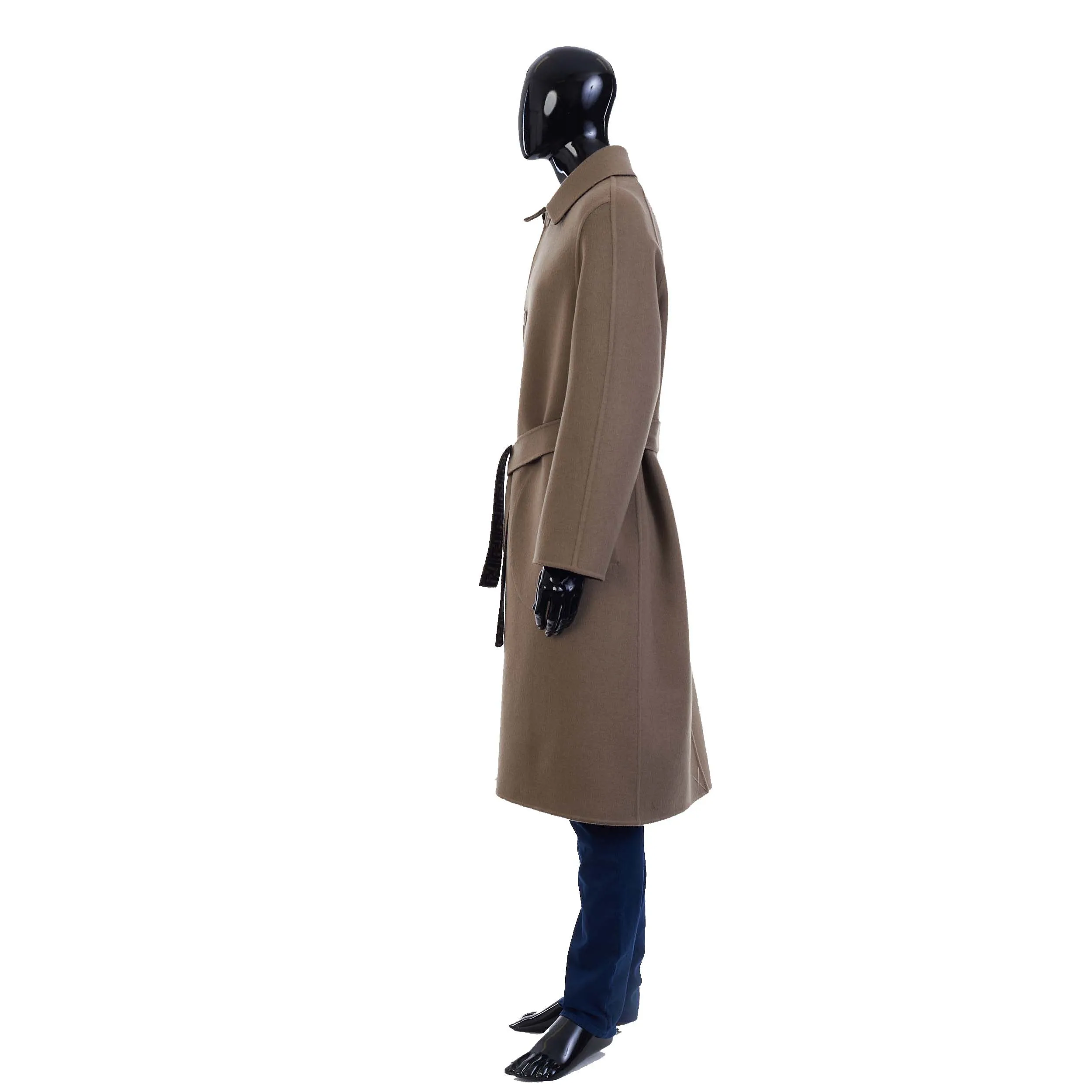 Reversible Beige Wool Trench Coat