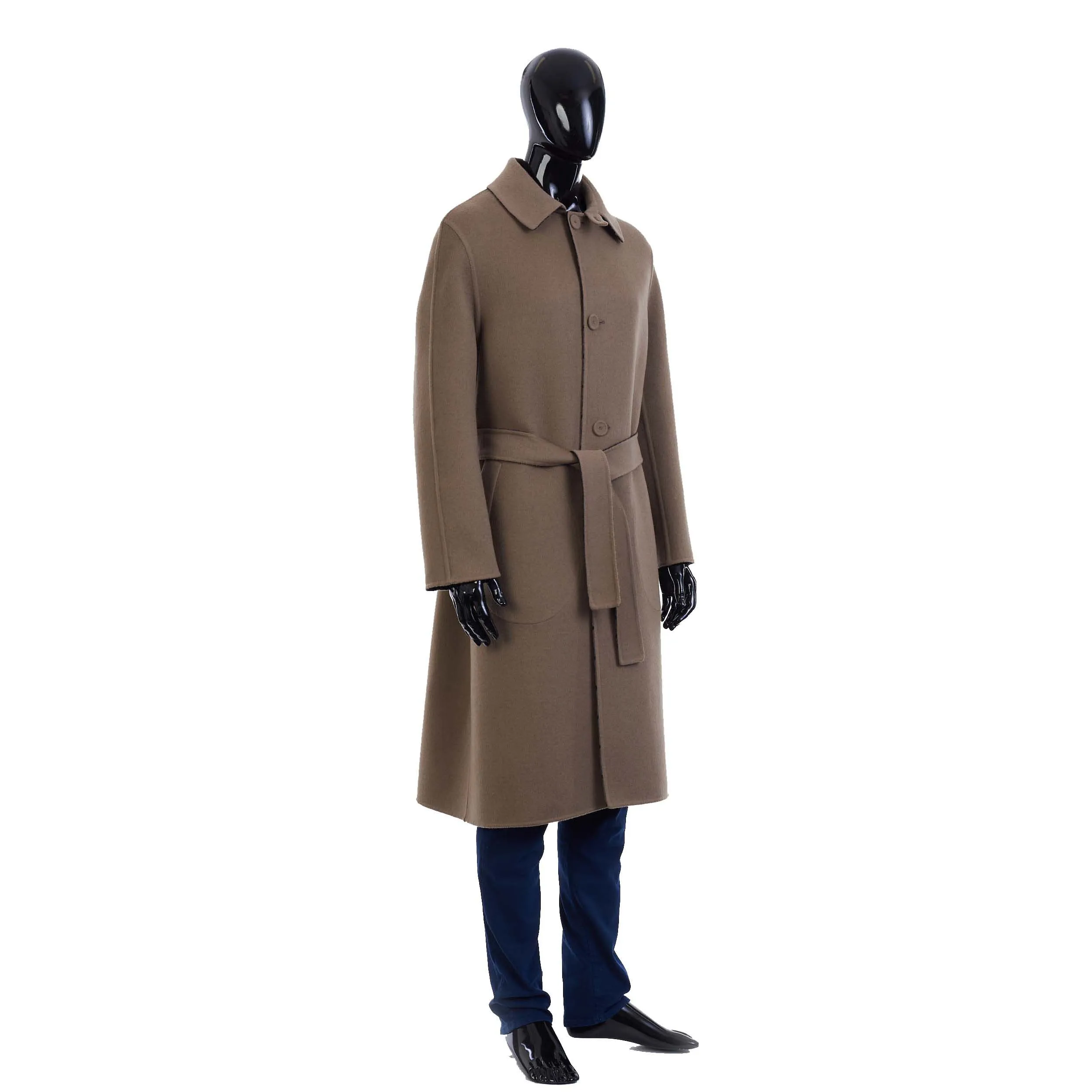 Reversible Beige Wool Trench Coat