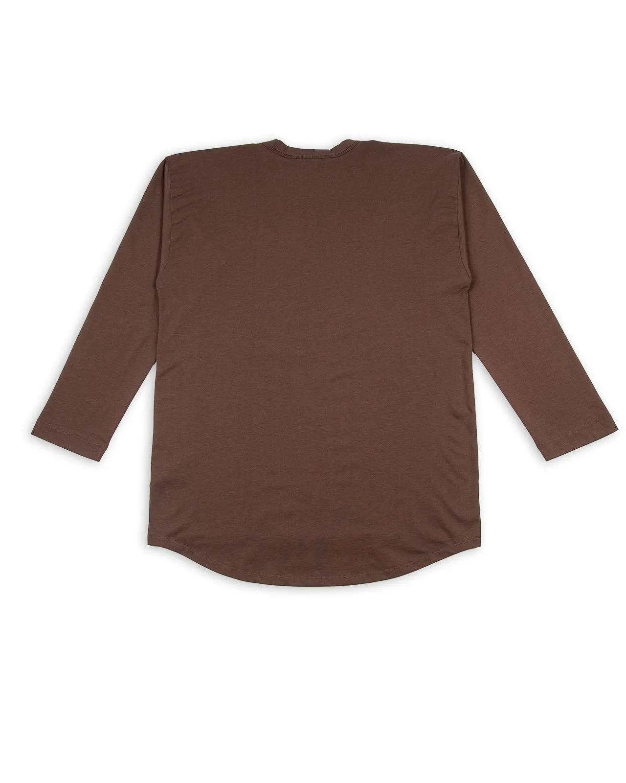 Suvin Plain Stitch Crewneck L/S - Black Coffee