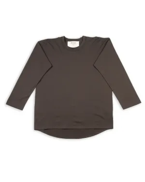 Suvin Plain Stitch Crewneck L/S - Ink Black