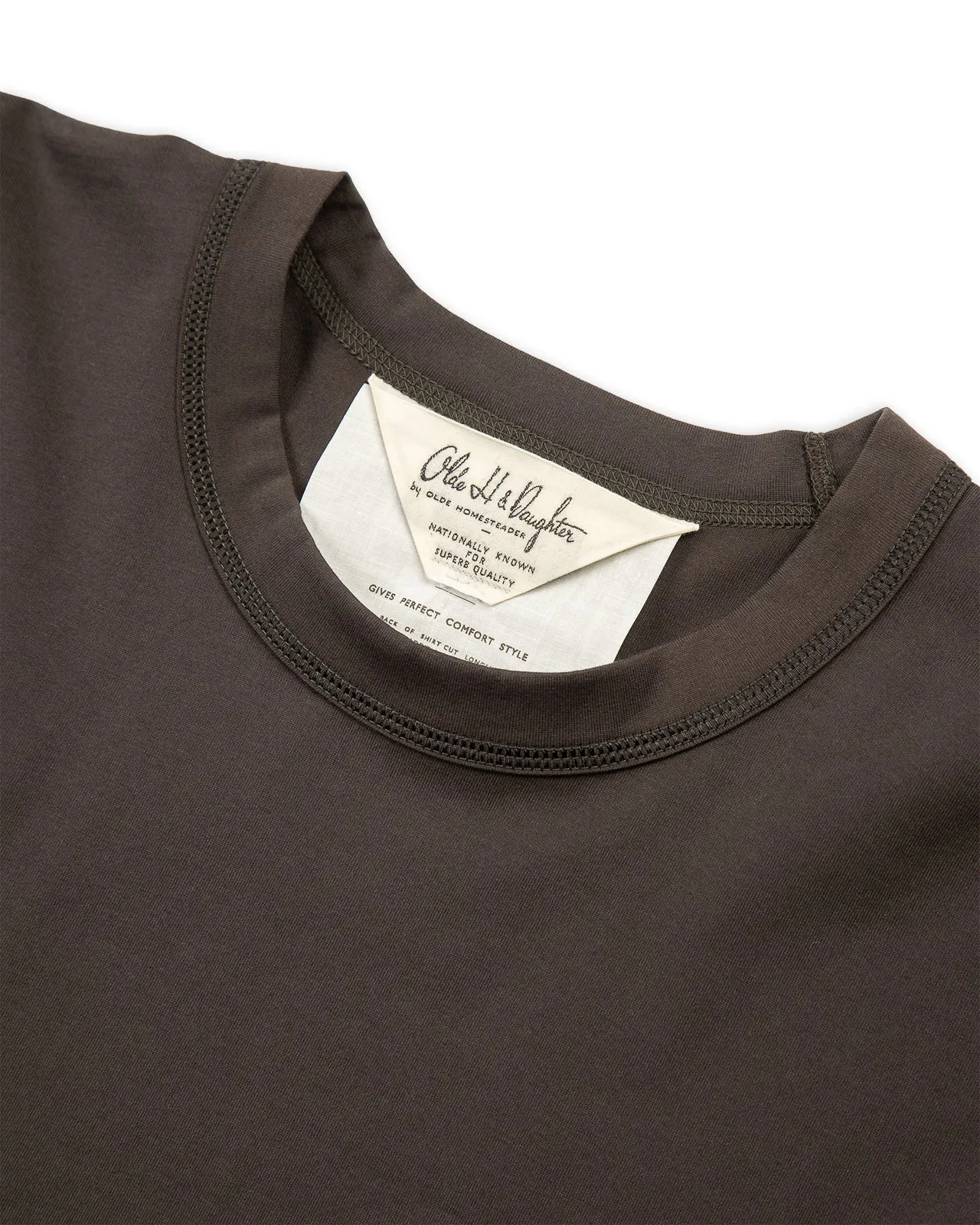 Suvin Plain Stitch Crewneck L/S - Ink Black